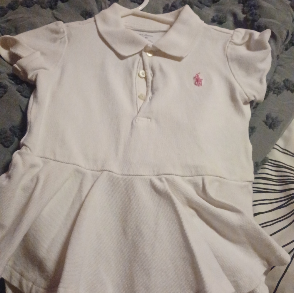 18mo baby girl Ralph Lauren romper onsie